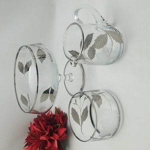 Bohemia Crystal Platinum Etched Serve Ware